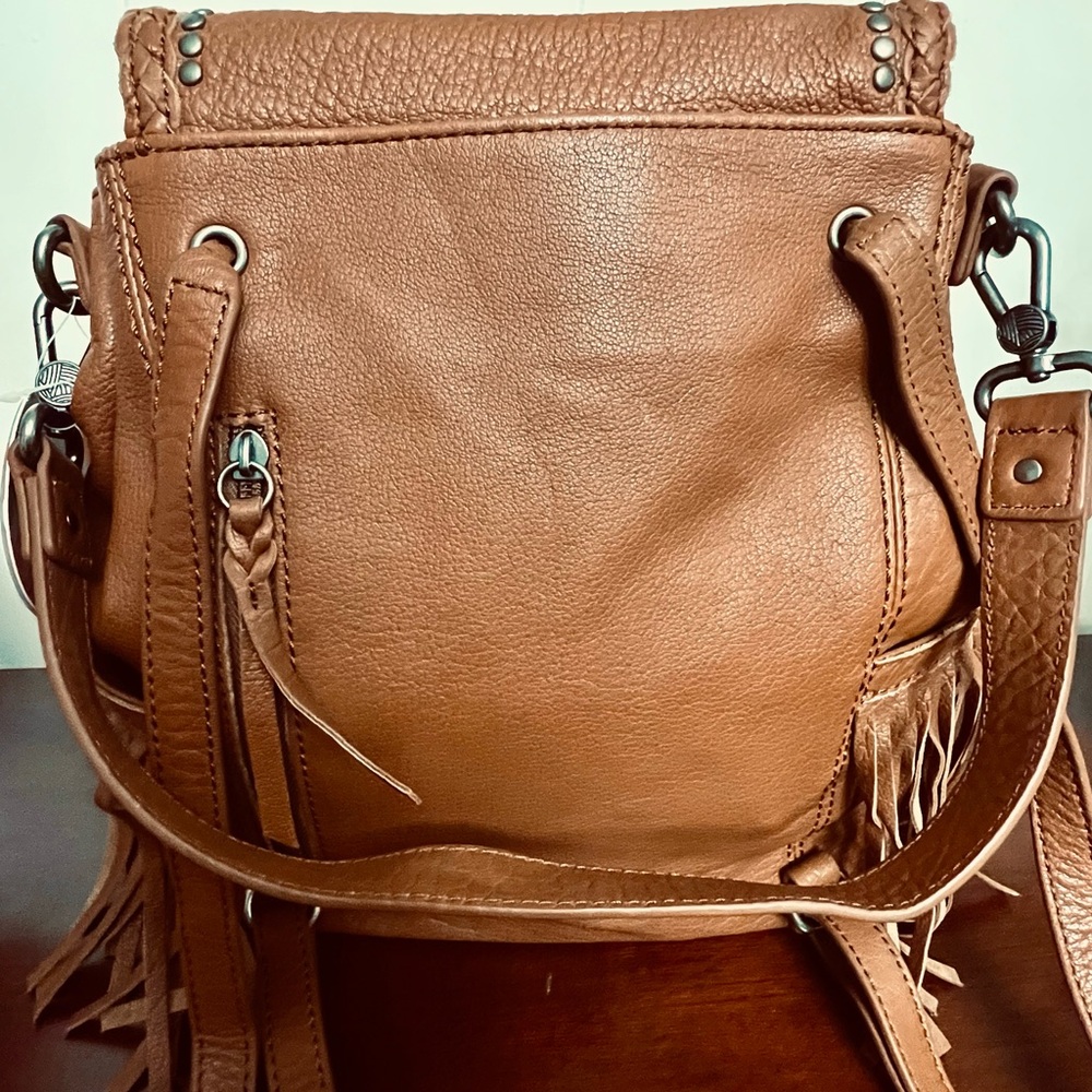 The Sak Avalon Fringed Convertible Backpack Handbag, Sierra Brown nwt - Picture 5 of 14